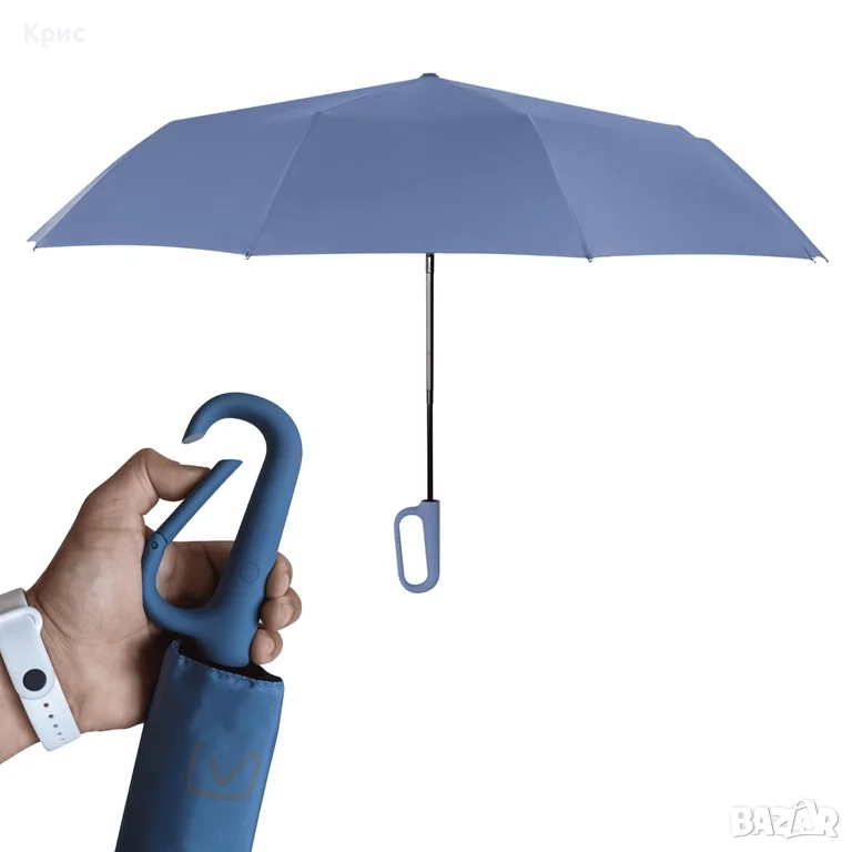 Голям автоматичен сгъваем чадър, снимка 1