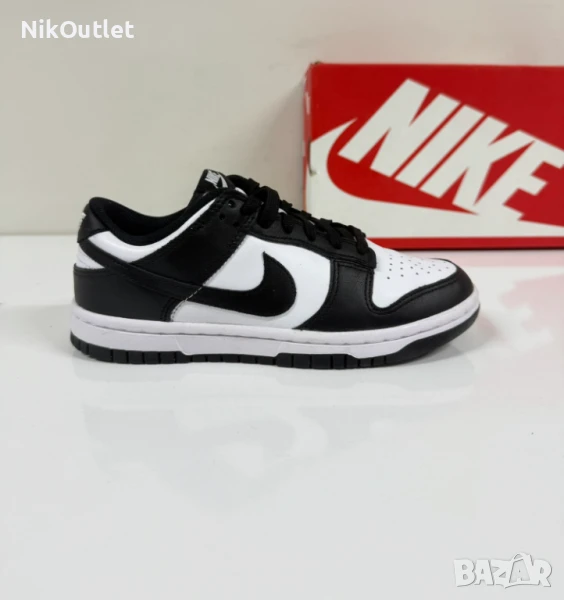 Nike Dunk Low White Black, снимка 1