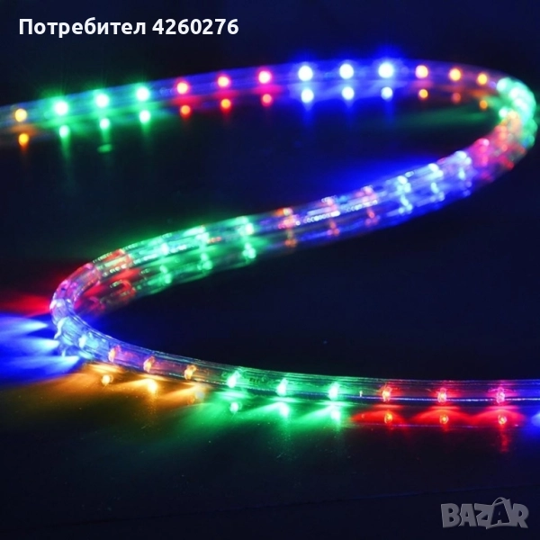 Светещ LED маркуч за коледна украса, снимка 1