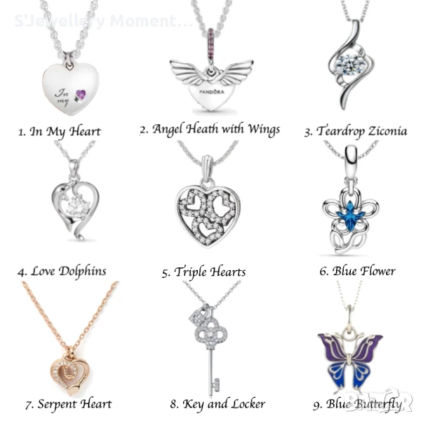 Сребърни колиета ПАНДОРА/ PANDORA Silver 925 Necklaces , снимка 1