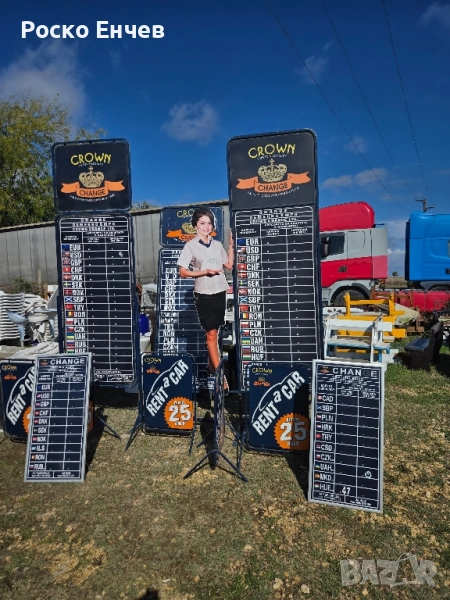 Метални рекламни табели двустранни, снимка 1