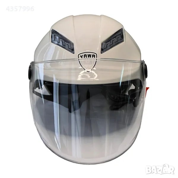  Каска за мотор - PA538 с Визьор и Спойлер - Светло Сиво, снимка 1