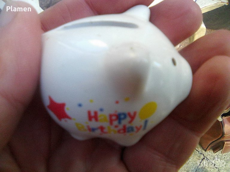 Порцеланова немска касичка прасенце, снимка 1