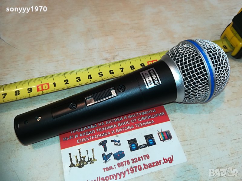 shure beta sm58s-profi microphone-внос швеицария 2104211712, снимка 1