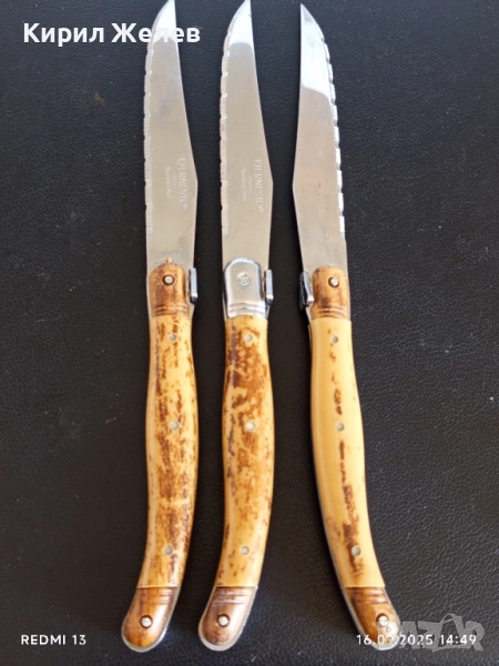 Три броя кухненски ножове ERNESTO STAINLESS STEEL 50590, снимка 1