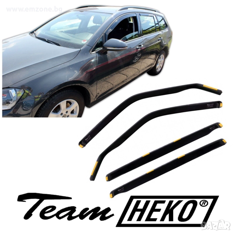 Комплект Предни и Задни ветробрани водобрани Хеко Team Heko VW Голф Golf VII 7 VIII 8 Sportsvan, снимка 1