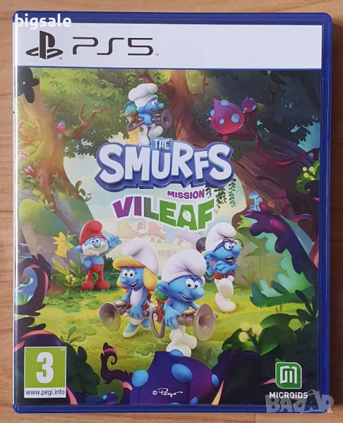 Smurfs Mission Vileaf PS5 Playstation 5 Плейстейшън Смърфовете игра, снимка 1