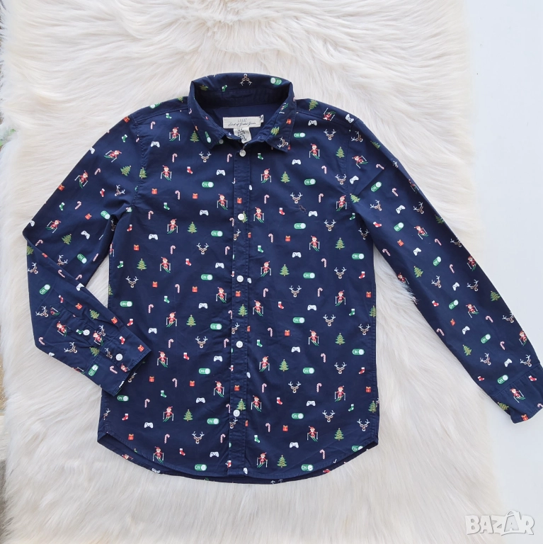 Детска Коледна риза H&M 11-12 години , снимка 1
