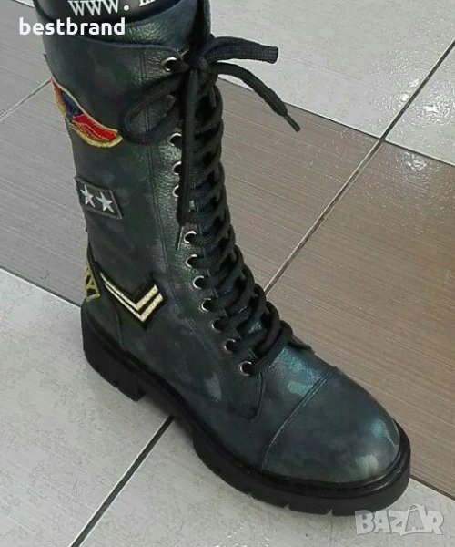 Кубинки дамски, естествена кожа, код 463/79, снимка 1