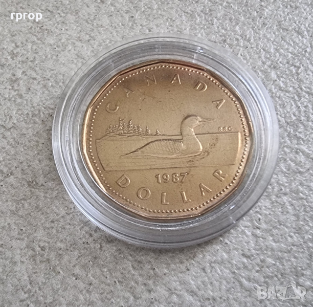 Монета. Канада . 1 долар . 1987 г., снимка 1