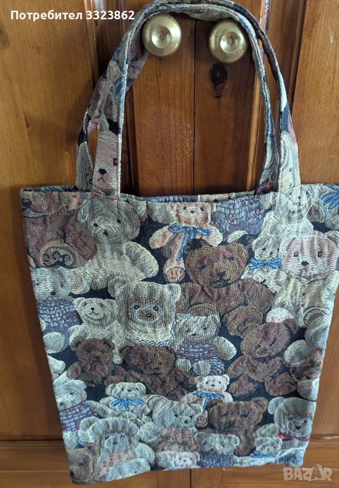 Ръчна чанта с принт на мечета, снимка 1
