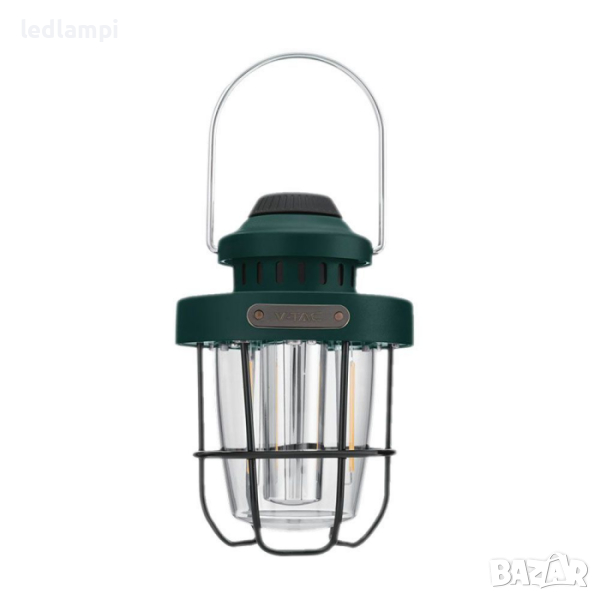 LED Акумулаторна Лампа 3W SMD+2W Пламък, снимка 1