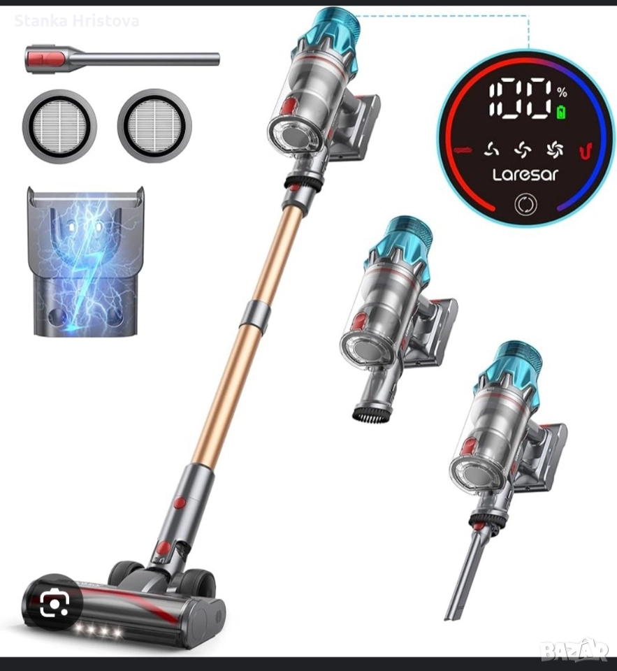 Акумулаторна прахосмукачка Laresar Ultra 7., снимка 1