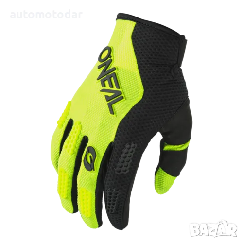 Детски мотокрос ръкавици O'NEAL ELEMENT RACEWEAR BLACK/NEON YELLOW V.24, снимка 1