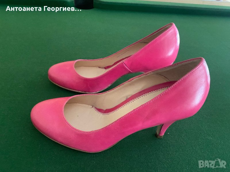 Дамски обувки естествена кожа розови, снимка 1