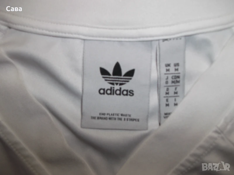 Тениски ADIDAS  мъжки,М  бяла/синьо и бяла/черно, снимка 1