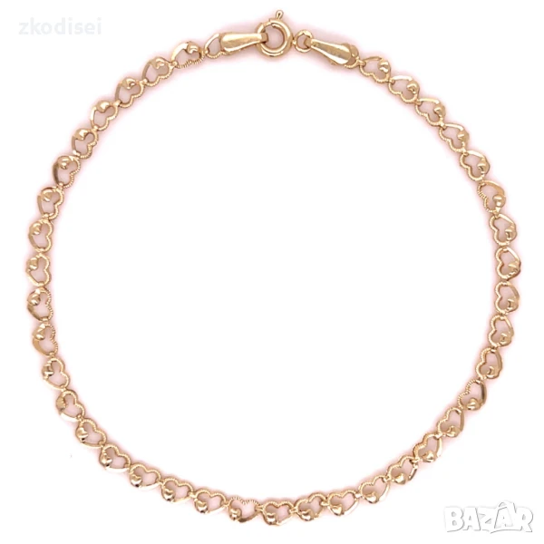 Златна дамска гривна 1,52гр. 18,7см. 14кр. проба:585 модел:32894-5, снимка 1