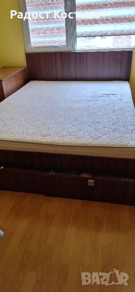 спалня , 160/220 , с матрак и 2 чекмеджета , снимка 1