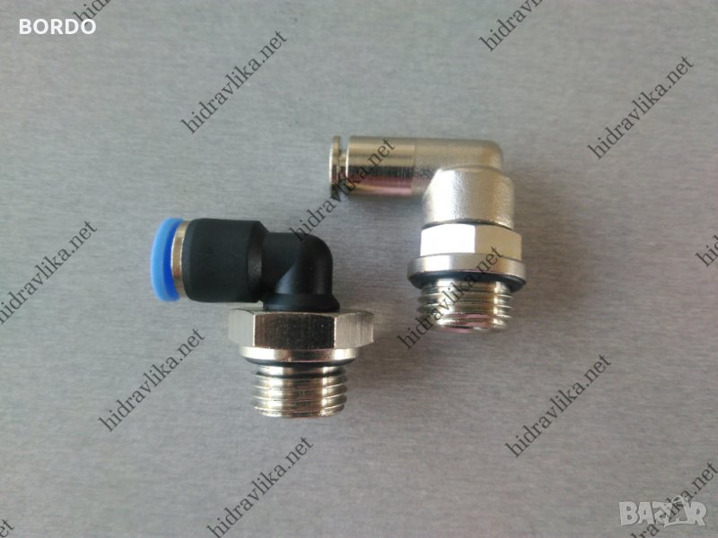 Бързи връзки коляно за шлаух G1/4-Ф4, снимка 1