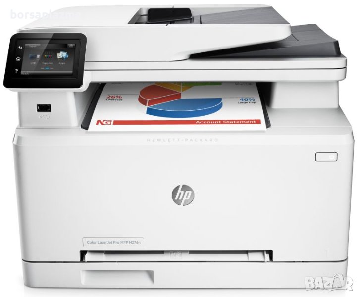HP Color LaserJet Pro MFP M274n цветен лазерен принтер - скенер - копир - имейл, снимка 1