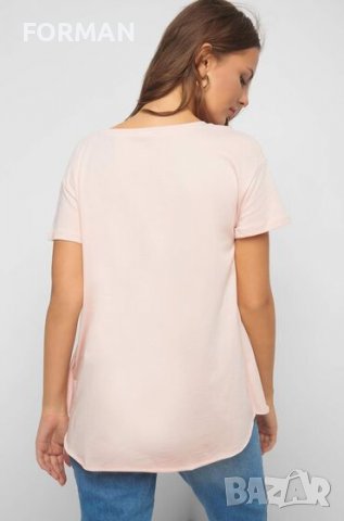Розова тениска с фейспринт до 3ХЛ, снимка 2 - Тениски - 39786034