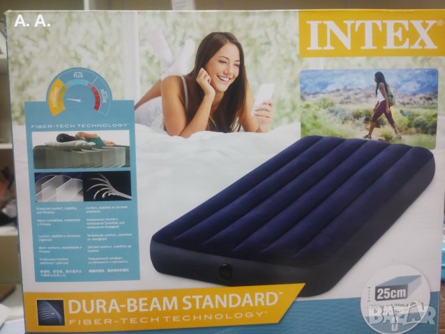 Надуваем матрак Intex Twin Dura Beam, 191x99x25 см, снимка 3 - Други стоки за дома - 43762909