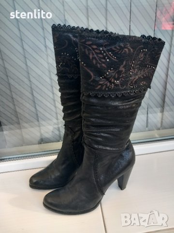 Елегантни дамски ботуши № 39 - естествена кожа, снимка 8 - Дамски ботуши - 43557723