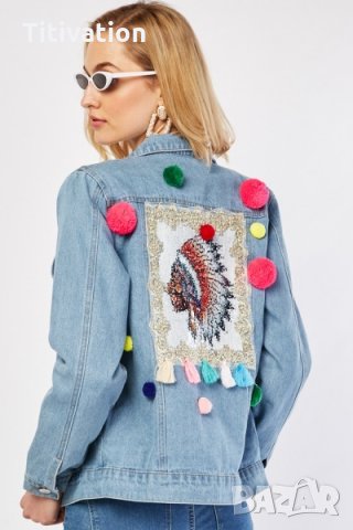 Дънково яке, снимка 2 - Якета - 28663248