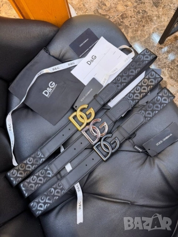 колан от естествена кожа, кутия, сертификат и торба dolce gabbana , снимка 3 - Колани - 51738689