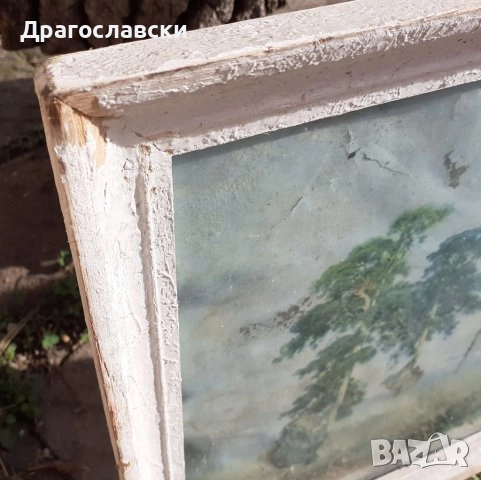 2 бр. бродиран зелен ковьор,  ковьори с рамка и стъкло, снимка 6 - Други - 30193822