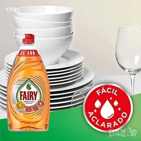 Уникално ВЕРО Fairy Ultra Poder Naranja, 400 мл., 1 КАПКА, УЛТРА МОЩНОСТ, Концентрат, Испания, снимка 3 - Препарати за почистване - 47385251