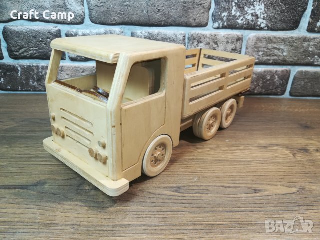 Дървен макет на Фермерски камион (Бордови камион) – Craft Camp, снимка 3 - Коли, камиони, мотори, писти - 44127700