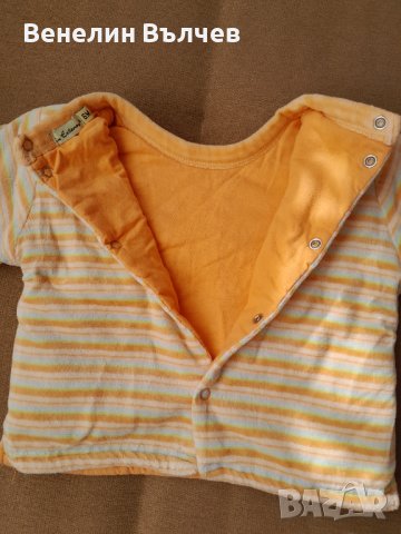 Оранжево бебешко яке размер 6 месеца, снимка 4 - Бебешки якета и елеци - 43058505