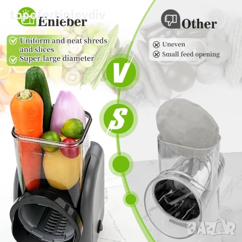 Електрическо ренде Enleber 6 в 1,Гаранция, снимка 3 - Чопъри и пасатори - 52477047