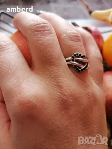 Страхотен сребърен пръстен - модел R003, снимка 6 - Пръстени - 48802775