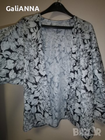 ЕЛЕГАНТНА НАМЕТКА В ЧЕРНО И БЯЛО 2XL, снимка 3 - Жилетки - 44014323