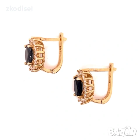 Златни обеци 5,39гр. 14кр. проба:585 модел:36377-6, снимка 2 - Обеци - 53008685