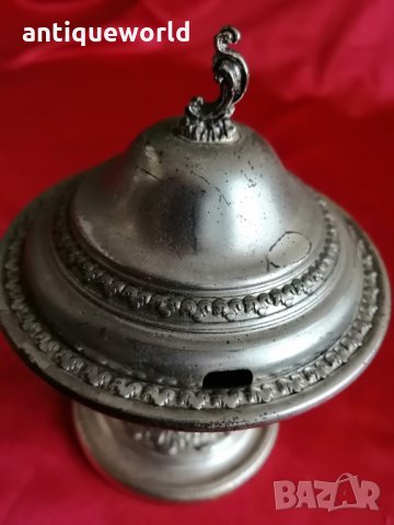 Стара ПОСРЕБРЕНА Захарница , снимка 4 - Антикварни и старинни предмети - 35230169