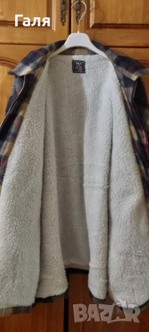 Мъжко яке тип риза с каракул, размер ХЛ, снимка 5 - Якета - 52290538
