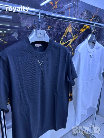 Valentino Мъжка Нова Тениска Реални Снимки Два Цвята , снимка 2 - Тениски - 53295087