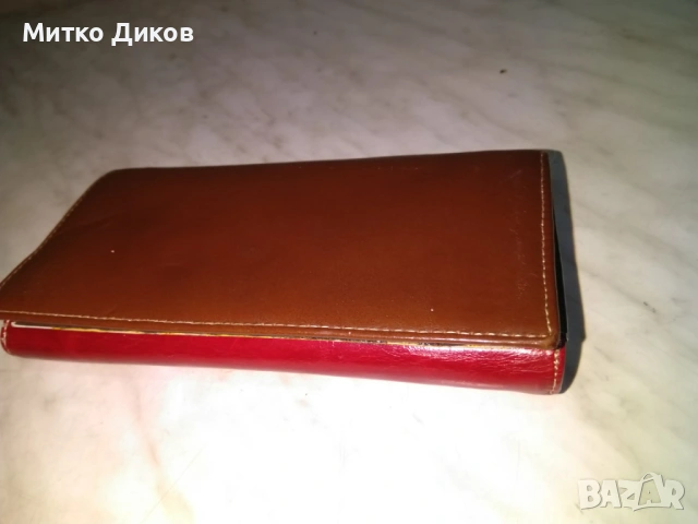 Бет кат кожено портмоне като ново 185х95мм, снимка 2 - Портфейли, портмонета - 53056842