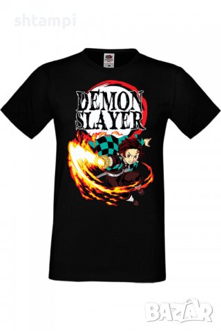 Мъжка тениска Demon Slayer Tanjiro Kamado 01,Анимация,игра,Празник,Повод,, снимка 2 - Тениски - 38075869