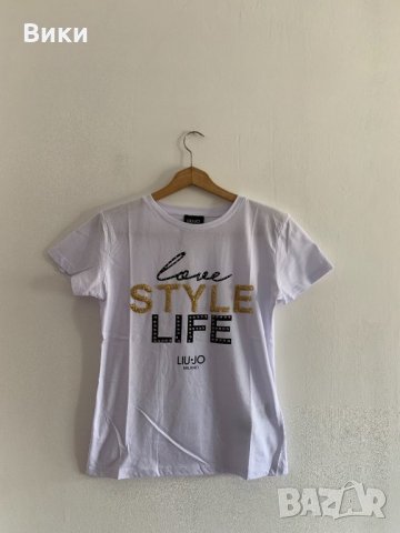 Liu Jo Бяла тениска, снимка 6 - Тениски - 26595393