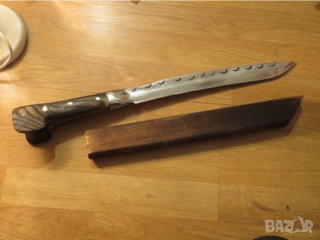 Старинен възрожденски  нож, каракулак  с дървена кания - солидна красота от стомана и дърво за теб ц, снимка 2 - Антикварни и старинни предмети - 38465216