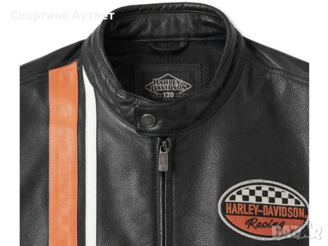 HARLEY DAVIDSON Юбилейно 120 Години 97051 Кожено Яке Кожа 2XL XXL
