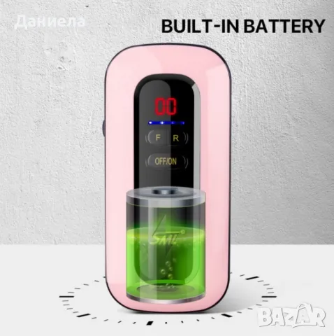 Компактна преносима електрическа пила за маникюр с LED дисплей, снимка 2 - Други - 48524546