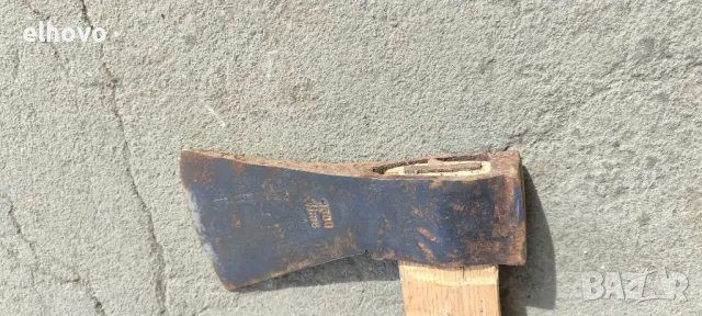 Стара брадва с дълга дръжка#32, снимка 2 - Антикварни и старинни предмети - 49450553