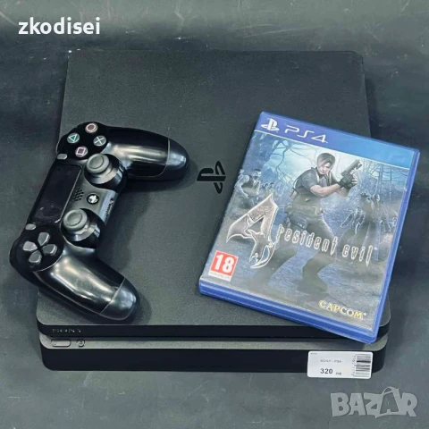 Конзола SONY - PS4 с 1бр. джойстик и 1бр. игра