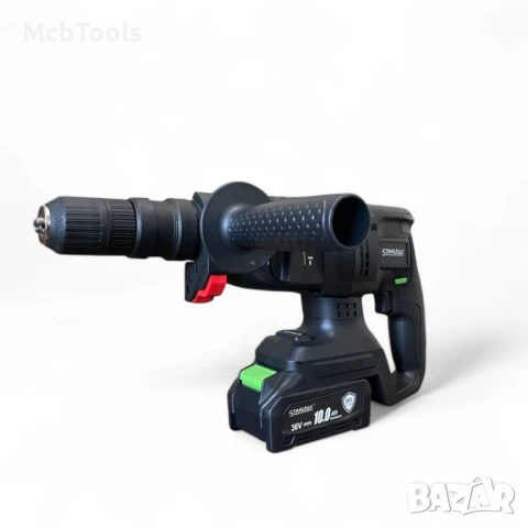 Акумулаторен безчетков перфоратор с 2 патроника 36V 10Ah StahlMayer, снимка 4 - Перфоратори - 50732706