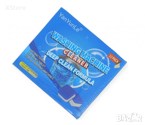 Антибактериални таблетки за почистване на перални 12 бр. в опаковка, снимка 4 - Други стоки за дома - 49025944